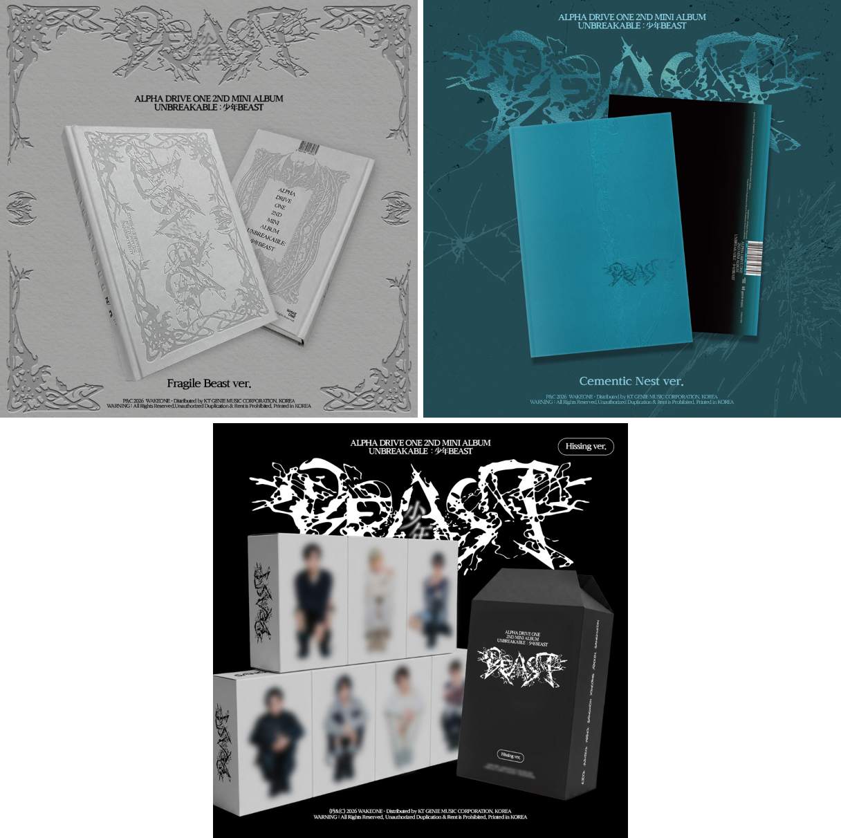 ALPHA DRIVE ONE 2ND MINI ALBUM 《UNBREAKABLE : 少年BEAST》 日本