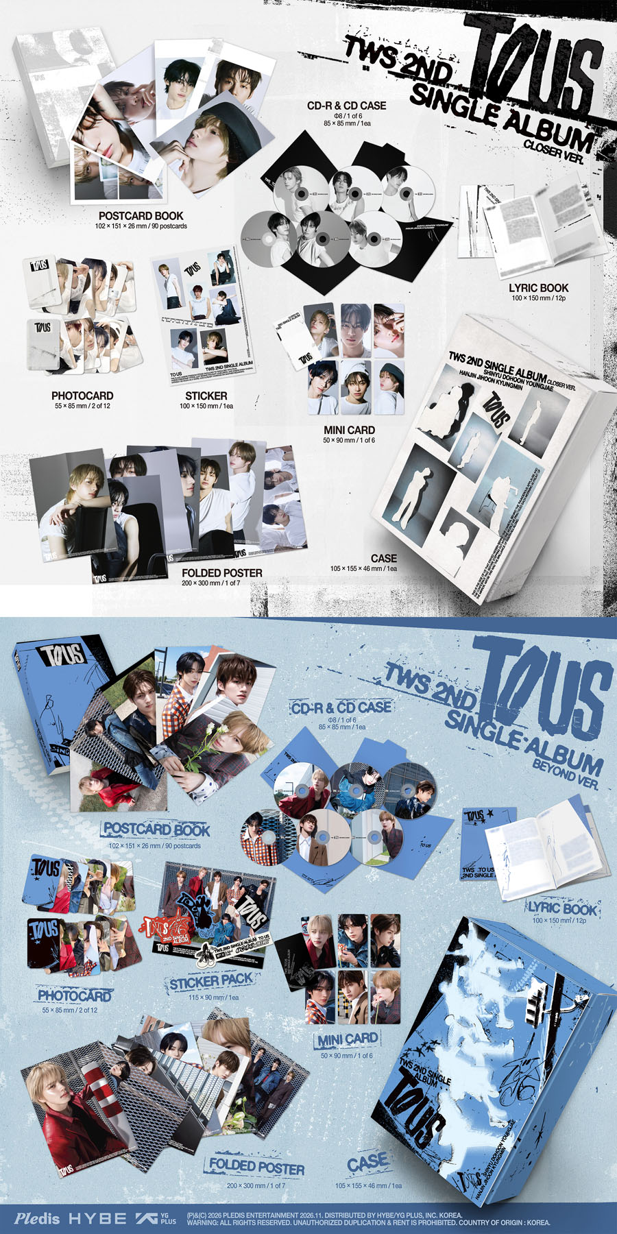 TWS HMV限定絵柄ユニットフォトカード 9枚 TWS 2ndシングル「TO US」《＠Loppi・HMV限定特典：フォトカード ＋