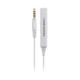audio-technica: Headphone adapter with Microphone (iPhone/iPod): AT335i WH (White)