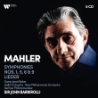 Symphonies Nos.1, 5, 6, 9, Lieder : John Barbirolli / Berlin Philharmonic, New Philharmonia, Halle Orchestra, Janet Baker(Ms)(5CD)