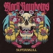 Superskull (3 Color Striped Neon Pink / Black / Blue Vinyl)