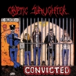Convicted (Black Ice With Red, White, And Cyan Blue Splatter)