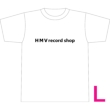 yWhite / LzHMV record shop logo T shirt