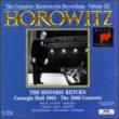 Horowitz-historic Return ' 65-' 66