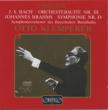 ブラームス / 交響曲第４番、バッハ：管弦楽組曲第３番　クレンペラー＆バイエルン放送響(1957)