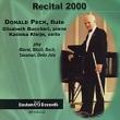 Donald Peck Live Recital 2000 Buccheri(P)klejin(Vc)