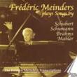 Meinders Plays Songs-schubert, Schumann, Brahms, Mahler