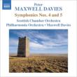 Symphonies Nos.4, 5 : Maxwell Davies / Scottish Chamber Orchestra, Philharmonia