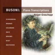 ブゾーニ（1866-1924）/Piano Transcriptions Vol.1： Groschopp(P)