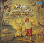 ヴィヴァルディ（1678-1741）/Four Seasons： Pinnock / English Concert Standage(Vn) (1976)