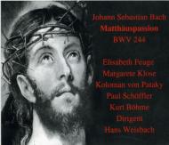Matthaus-passion: Weisbach / Leipzig So K.bohme Schoffler Klose