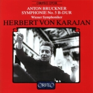 ブルックナー (1824-1896)/Sym.5： Karajan / Vso Live 1954