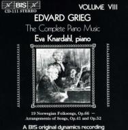 グリーグ（1843-1907）/Complete Piano Music.8： Knardahl