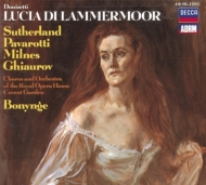 ドニゼッティ（1797-1848）/Lucia Di Lammermoor： Bonynge / Royal Opera House Sutherland Pavarotti Milnes