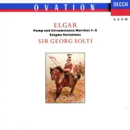 エルガー（1857-1934）/Enigma Variations Pomp ＆ Circumstance： Solti / Lpo