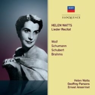 Mezzo-soprano  Alto Collection/Lieder Recital-h. wolf Schumann Schubert Brahms H. watts(A) G. pars