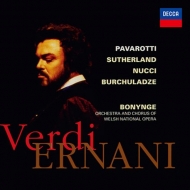 ヴェルディ（1813-1901）/Ernani： Bonynge / Wales National Opera O Pavarotti Sutherland Nucci