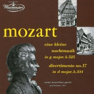 ⡼ĥȡ1756-1791/Serenade 13 Divertimento 17  Vienna Konzerthaus Q H. berger O. berger(Hr) J. her