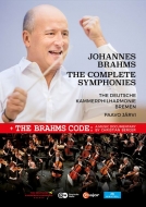 ブラームス（1833-1897）/Comp. symphonies： P. jarvi / Deutsche Kammerphilharmonie (2018 Paris) +documentary