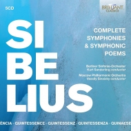 Complete Symphonies : Kurt Sanderling / Berlin Symphony Orchestra +Lemminkainen Suite, Tapiola : Sinaisky / Moscow Philharmonic (5CD)