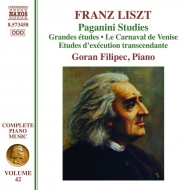 ꥹȡ1811-1886/Complete Piano Works Vol.42-paganini Studies Filipec