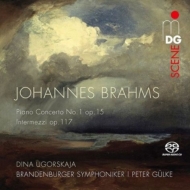 ブラームス（1833-1897）/Piano Concerto 1 ： Ugorskaja(P) Gulke / Brandenburg So +intermezzi Op 117 (Hyb)