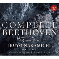 Complete Piano Sonatas, Piano Concertos : Ikuyo Nakamichi(P)Paavo Jarvi / Deutsche Kammerphilharmonie (12CD)(+3SACD+2DVD)