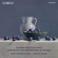 バッハ（1685-1750）/Harpsichord Concertos Vol.1： 鈴木優人(Cemb) / Bach Collegium Japan (Hyb)