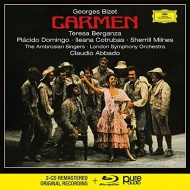 Carmen : Claudio Abbado / London Symphony Orchestra, Berganza, Domingo, Milnes, Cotrubas, Kenny, Nafe, Lioyd, etc (1977 Stereo)(2CD)(+blu-ray Audio)