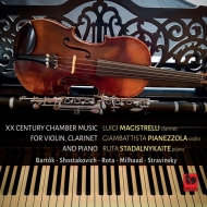 ˥Хʼڡ/20th Century Chamber Music For Violin Clarinet  Piano Magistrelli(Cl) Pianezzola(Vn)