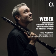 ウェーバー（1786-1826）/Clarinet Concertino Clarinet Quintet： Widmann(Cl) / Irish Co +grand Duo Concertant
