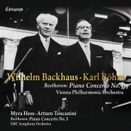 Piano Concerto No.4 : Wilhelm Backhaus(P)Karl Bohm / Vienna Philharmonic (1966), No.3 : Myra Hess(P)Arturo Toscanini / NBC Symphony Orchestra (1943)
