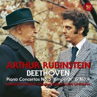 ١ȡ1770-1827/Piano Concerto 4 5  Rubinstein(P) Barenboim / Lpo