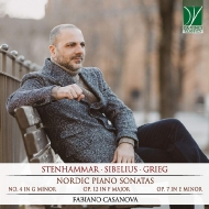 ピアノ作品集/Fabiano Casanova： Nordic Piano Sonatas-stenhamar Sibelius Grieg