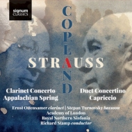 R.Strauss Duet-Concertino, Copland Clarinet Concerto, etc : Ernst Ottensamer(Cl)Stepan Turnovsky (Fg)Richard Stamp / Academy of London, etc