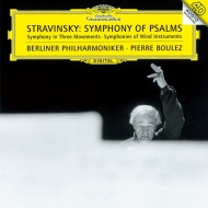 "Psalm Symphony, Symphony for Wind Instruments, Symphony in Three Movements Pierre Boulez & Berlin Philharmonic Orchestra, Rundfunkchor Berlin"