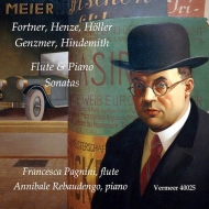 Flute Classical/Flute Sonatas-fortner Henze Holler Genzmer Hindemith： Pagnini(Fl) Rebaudengo(P)