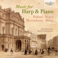 Duo-instruments Classical/Music For Harp  Piano-f. pollini Negri Mercadante L. rossi Pasetti(Hp)
