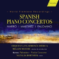 ピアノ作品集/Spanish Piano Concertos-narro M. martinez Palomino： Mestre(P) / Iberica Po Borysiuk(Vn)