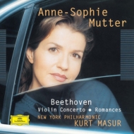 "Violin Concerto, Romance Nos.1 and 2 Anne-Sophie Mutter, Kurt Masur & New York Philharmonic"