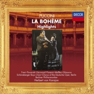 プッチーニ (1858-1924)/La Boheme(Hlts)： Karajan / Bpo Pavarotti Freni