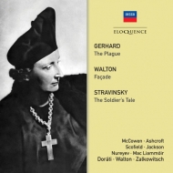 Gerhard The Plague : Dorati / Washington National So & Cho +Walton Facade : Walton, Stravinsky Soldier's Tale : Zalkowitsch (2CD)
