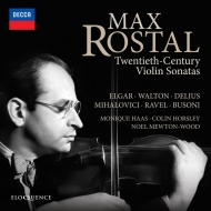 ヴァイオリン作品集/Max Rostal： 20th-century Violin Sonatas