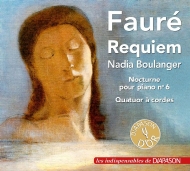 フォーレ (1845-1924)/Requiem： N. boulanger / Nyp +string Quartet Etc： Quatuor Krettly Damase(P)