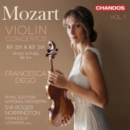 ⡼ĥȡ1756-1791/Violin Concerto 3 4  Francesca Dego(Vn) Norrington / Royal Scottish National O