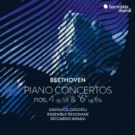 ١ȡ1770-1827/(Piano)violin Concerto Piano Concerto 4  Cascioli(P) Minasi / Ensemble Resona