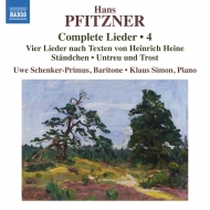ץեåĥʡ1869-1949/Complete Lieder Vol.4 Schenker-primus(Br) Klaus Simon(P)
