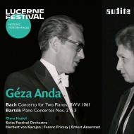 Bartok Piano Concertos Nos.2, 3, Bach Concerto for 2 Pianos : Geza Anda, Haskil(P)Karajan / Fricsay / Ansermet / Lucerne Festival Orchestra