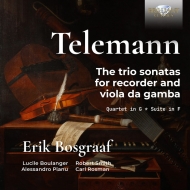 ƥޥ1681-1767/Trio Sonatas For Recorder  Viola Da Gamba Bosgraaf(Rec) Lucile Boulanger R. smith(G