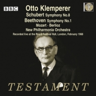 Orchestral Concert/Klemperer / Npo： Beethoven： Sym 1 Schubert： Sym 8 Mozart Berlioz (1968)